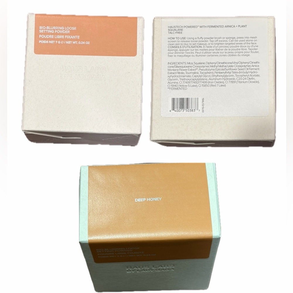 $38 Retail Haus Labs By Lady Gaga Bio-Blurring Loose Setting Powder - Deep Honey - Picture 8 of 11